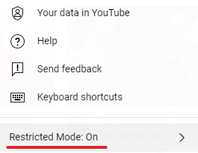 remove safety mode youtube